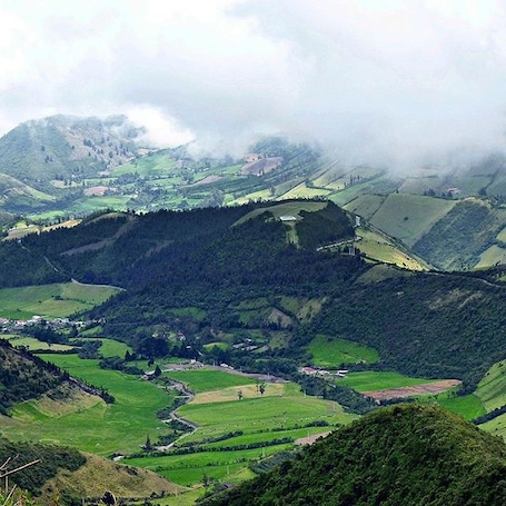 This is the cloud forest and village of Nono, Ecuador where: I rode a horse in the clouds, got impaled on a tree branch, and was blessed by a lovely 100-year-old woman. An amazing little place near Quito for hiking, cycling, bird watching, horseback riding, and generally having your head in the clouds. For more, see: http://www.travelblissnow.com/blessings-nono-cloud-forest-ecuador/