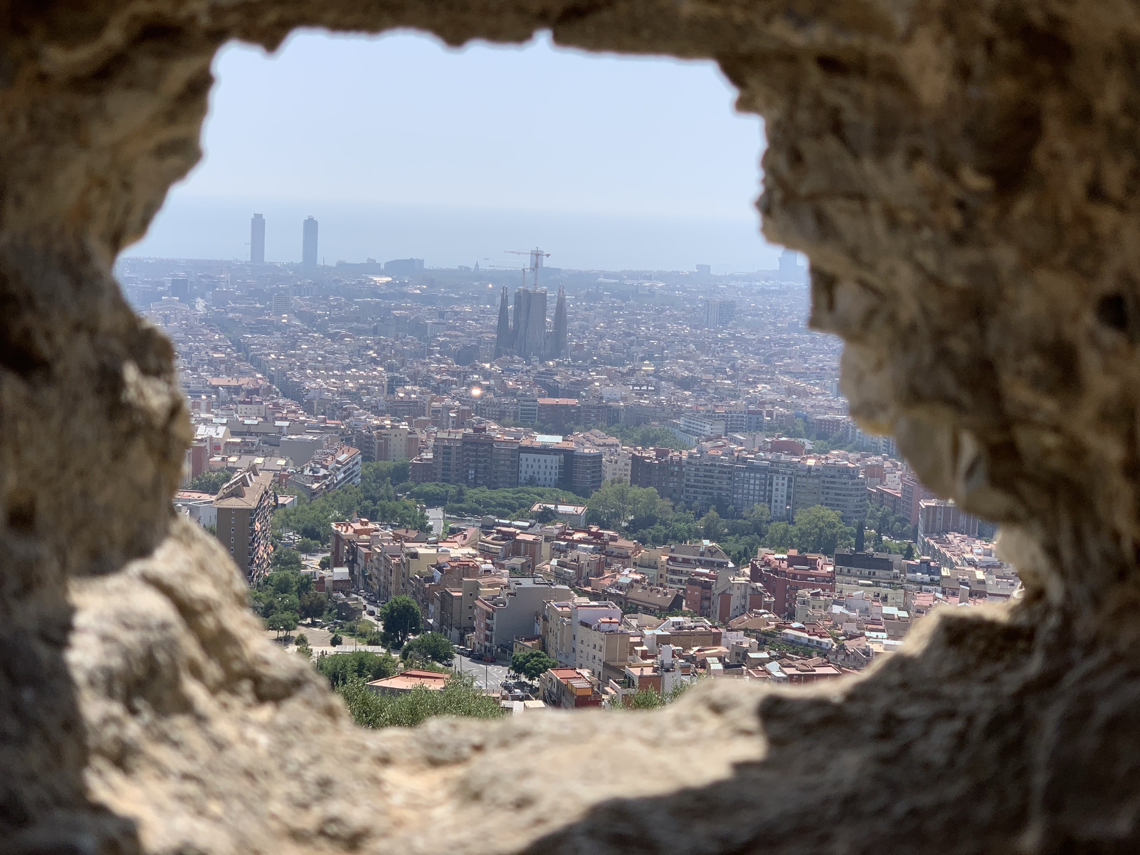 View of Barcelona and The Sagrada Familia from the Bunkers del Carmel in the hills above Barcelona.
A trek to get to the top, but worth it.
#barcelona