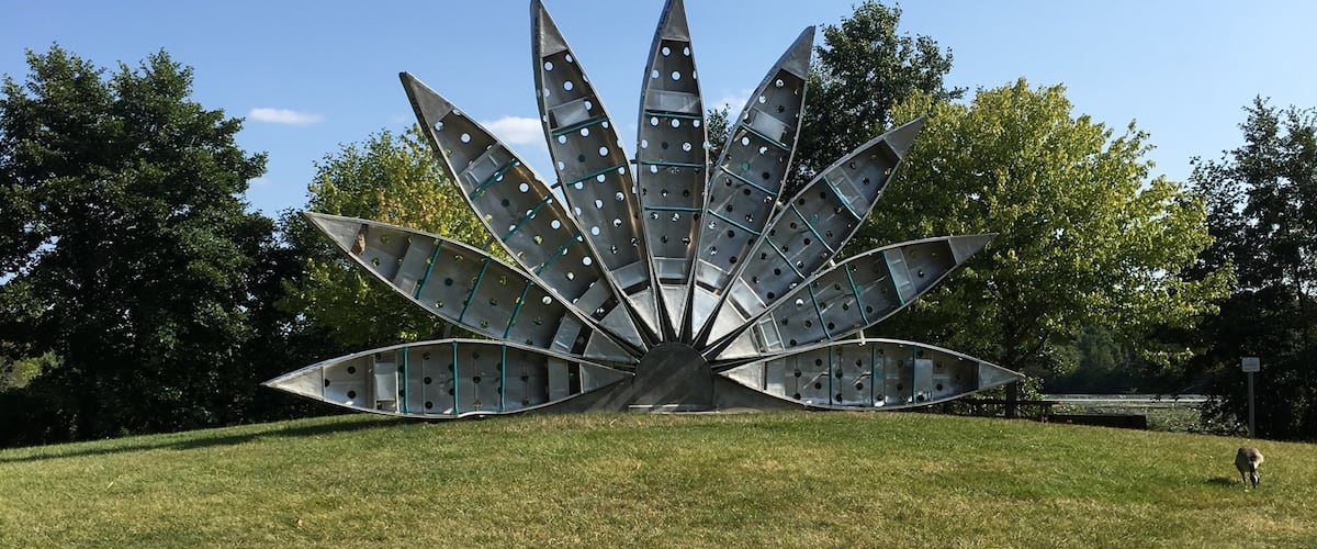 Love this! They made it out of old canoes/kayaks!