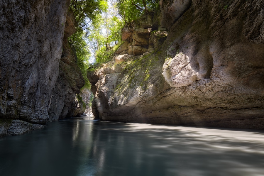 "Beginning of the Hadzhoh Gorge"
