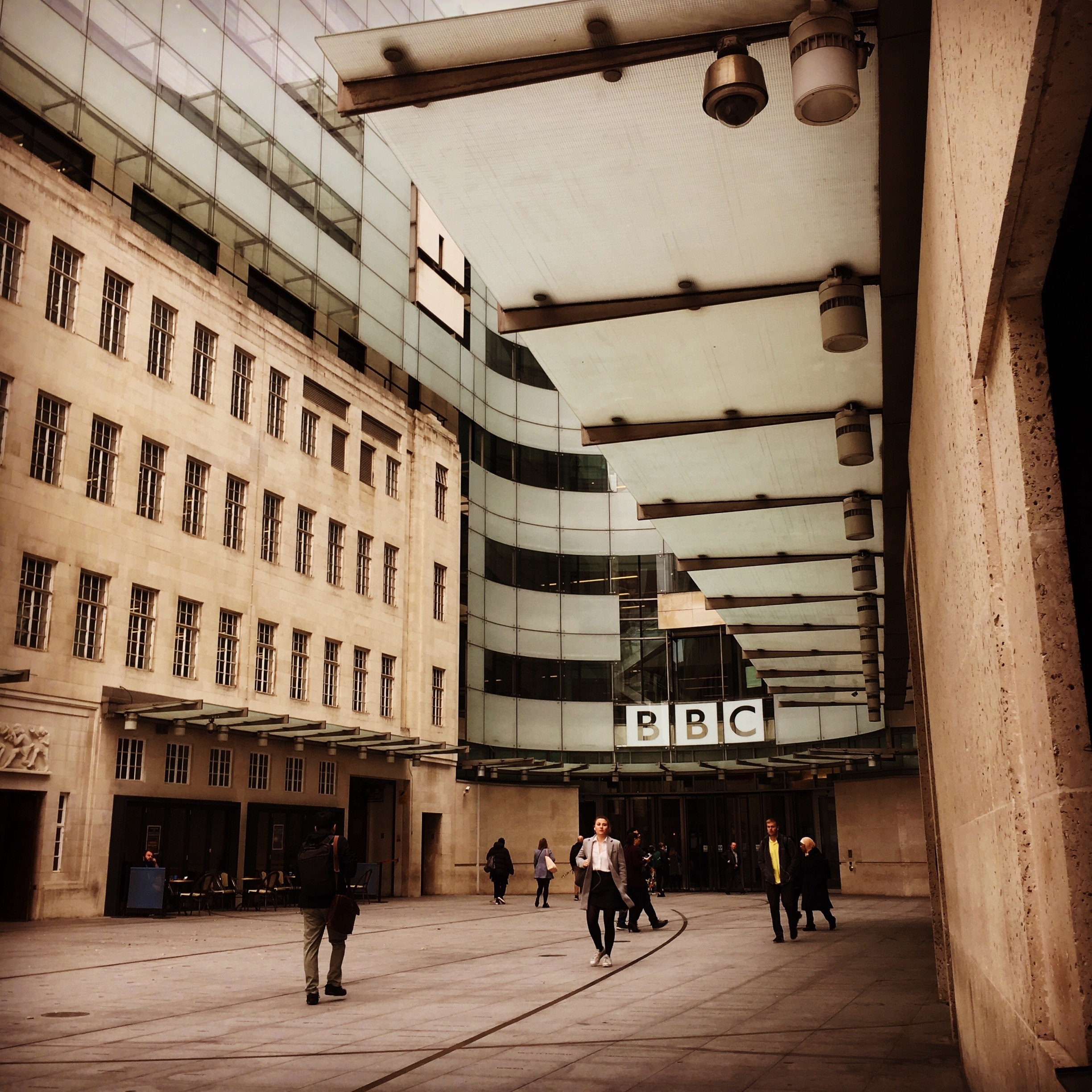 Down at BBC HQ today, lovely iconic building