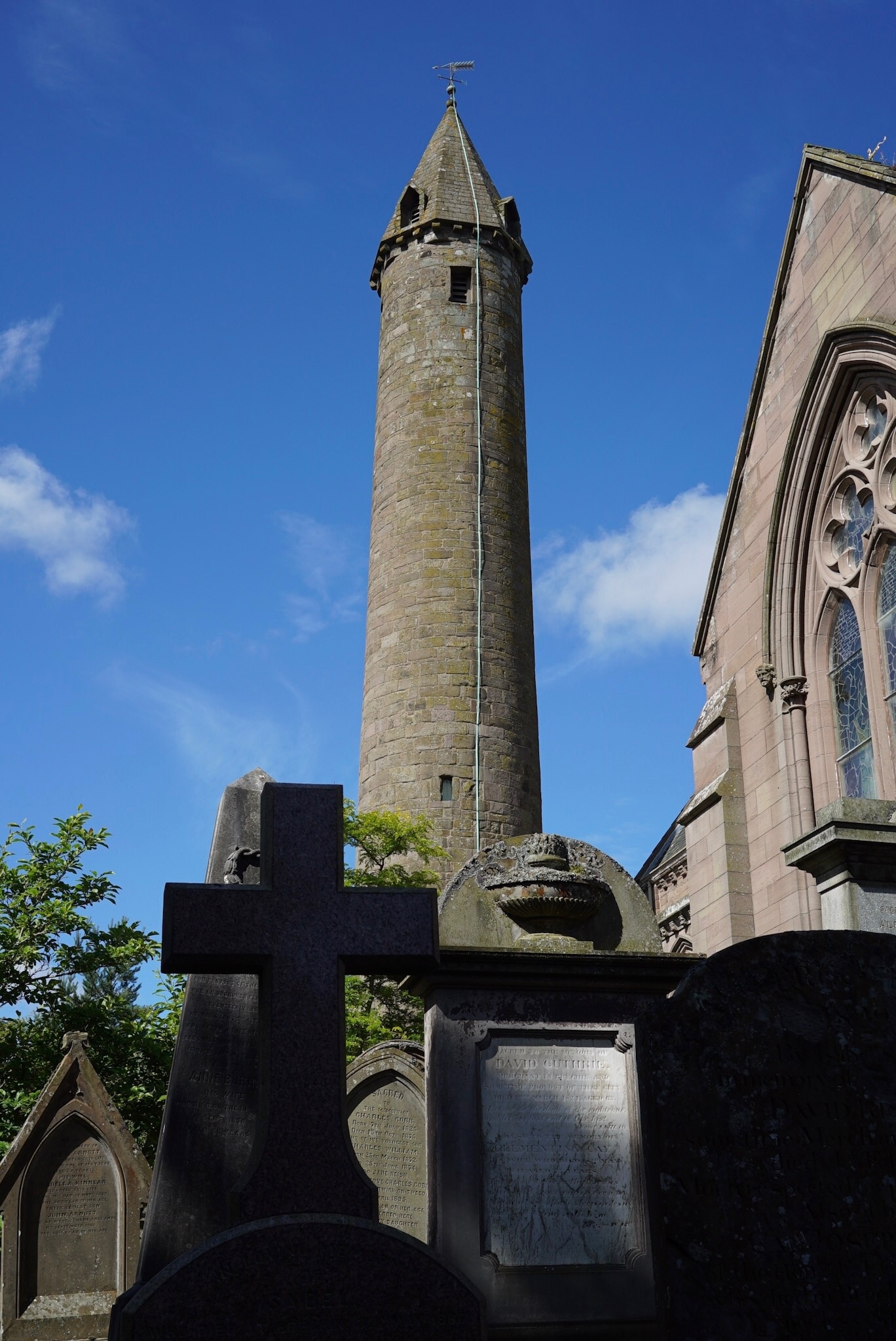 Brechin Cathedral, Brechin, Scotland
One of 2 remaining round towers in Scotland dating in the 11th century
