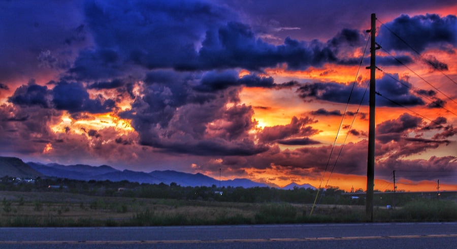 Beautiful Colorado sunset
