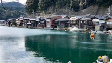 Fishing houses along the Japan Sea