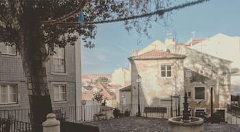 Traditional Lisbon housing and square