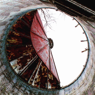Abandoned silo, house, barn, shed, and outhouse #abandoned
