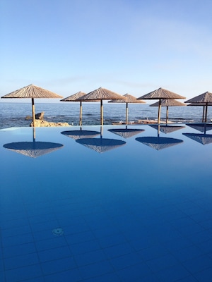 Greece, Chania
View from swimming pool just in front of the sea. Great! #greece #chania #nature #pointofview