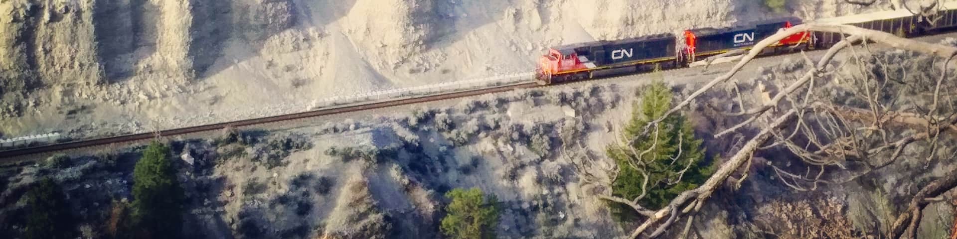 Looks like a toy train from way up here. There are several rest points and scenic viewpoints along this route. Make sure to check them out and look down :)