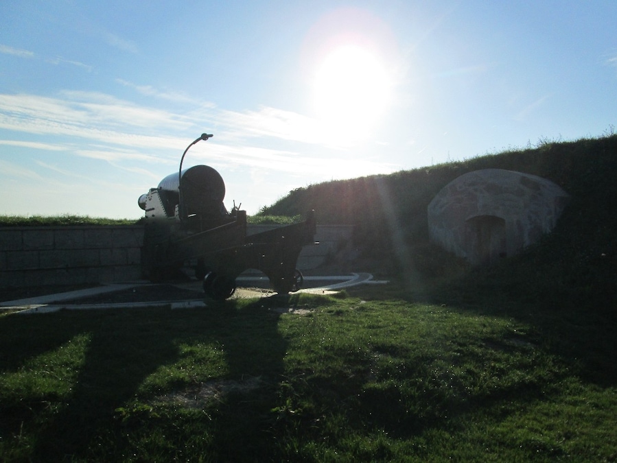 WWII bunkers.