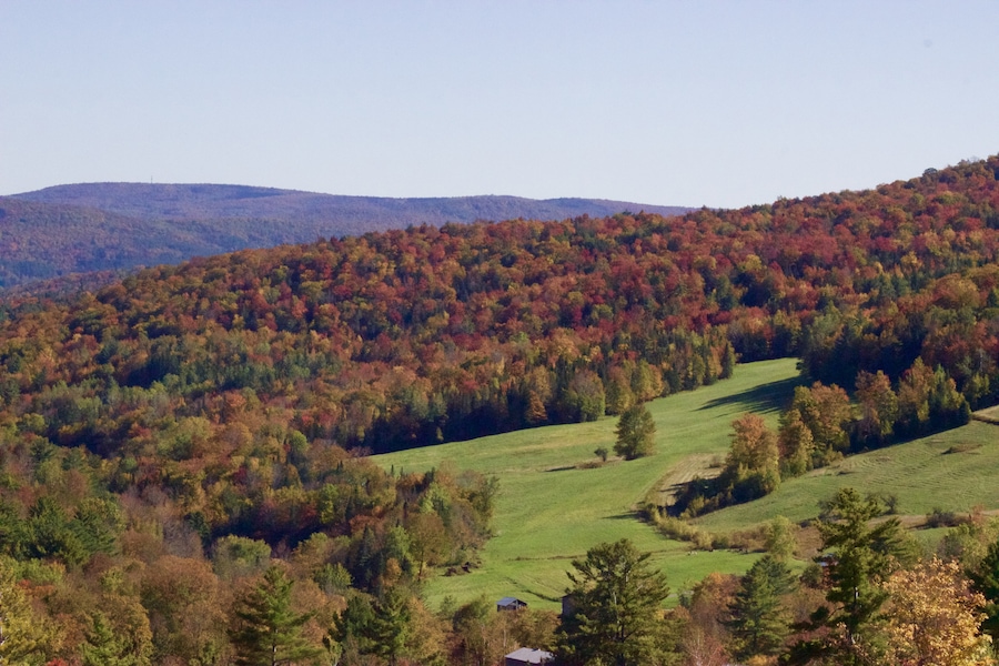 Taken from a ridge high above the town.