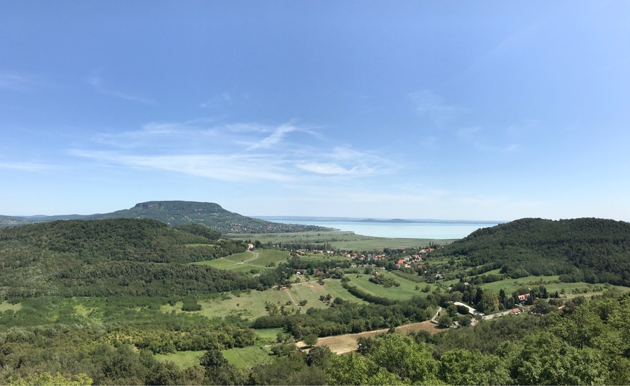 Beautiful view of the Castle of Szigliget