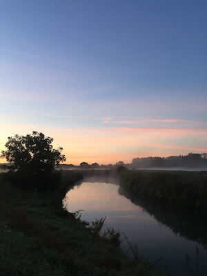 Promise of yet another beautiful day along the river Dijle!