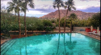 Swimming pool perfect for a refreshing dip in the dry desert air of Sonoran Desert.