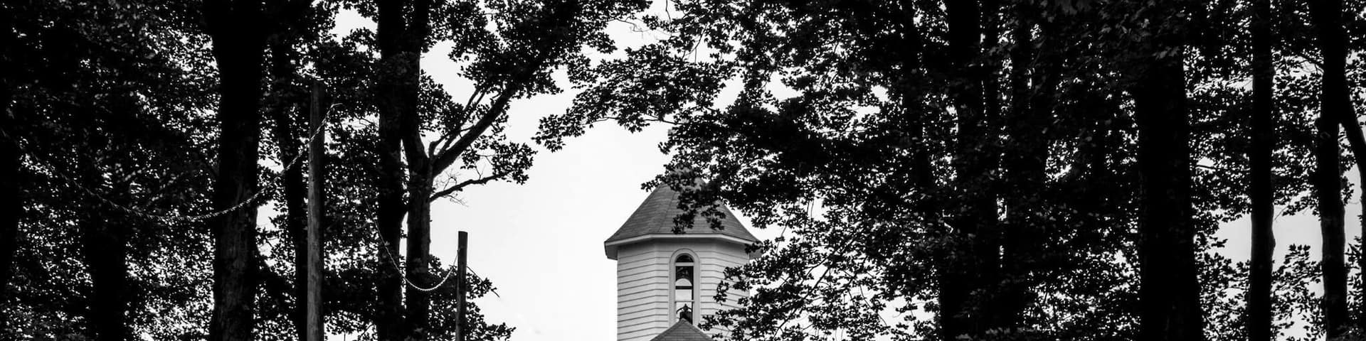 The octagonal Nebo Church was was built in 1887 it has an old cemetery attached