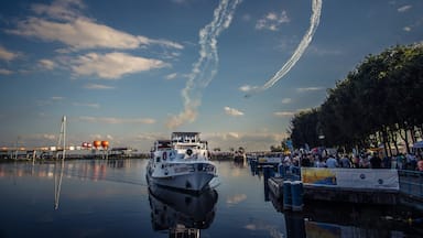 By coincidence on the day of our visit the Masury Air Show 2017 was taking place over the lake at the "sailing capital of Poland".