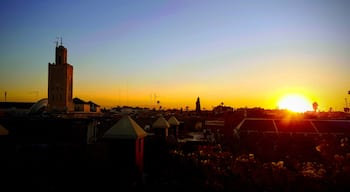 Sunset in Marrakech - the Bab Doukkala area is a great place to stay away from the hustle of the souks but still in the Medina. #lifeatexpedia 