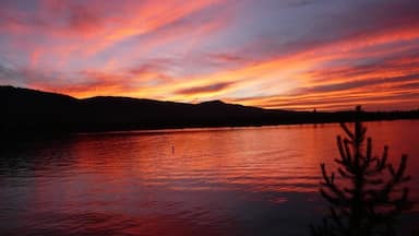 Sunset on Cascade Lake near Donnelly Idaho. 