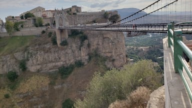 Sidi M'Cid Bridge is a 164 m long suspension bridge across the Rhummel River in Constantine, Algeria. It was opened to traffic in April 1912 and until 1929 was the highest bridge in the world at 175 m. The bridge was designed by French engineer Ferdinand Arnodin and links the Casbah to Sidi M'Cid hill.

#history