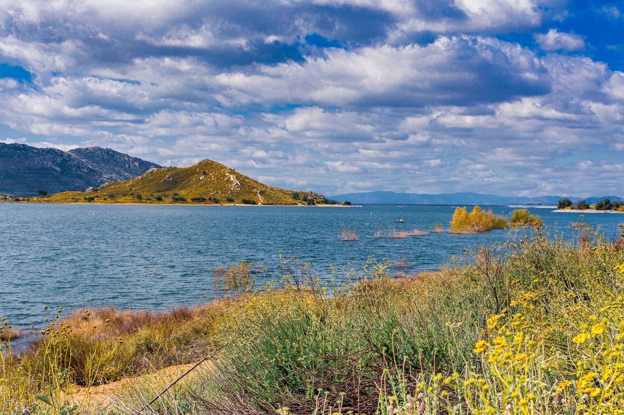 Nice view of the lake looking west.