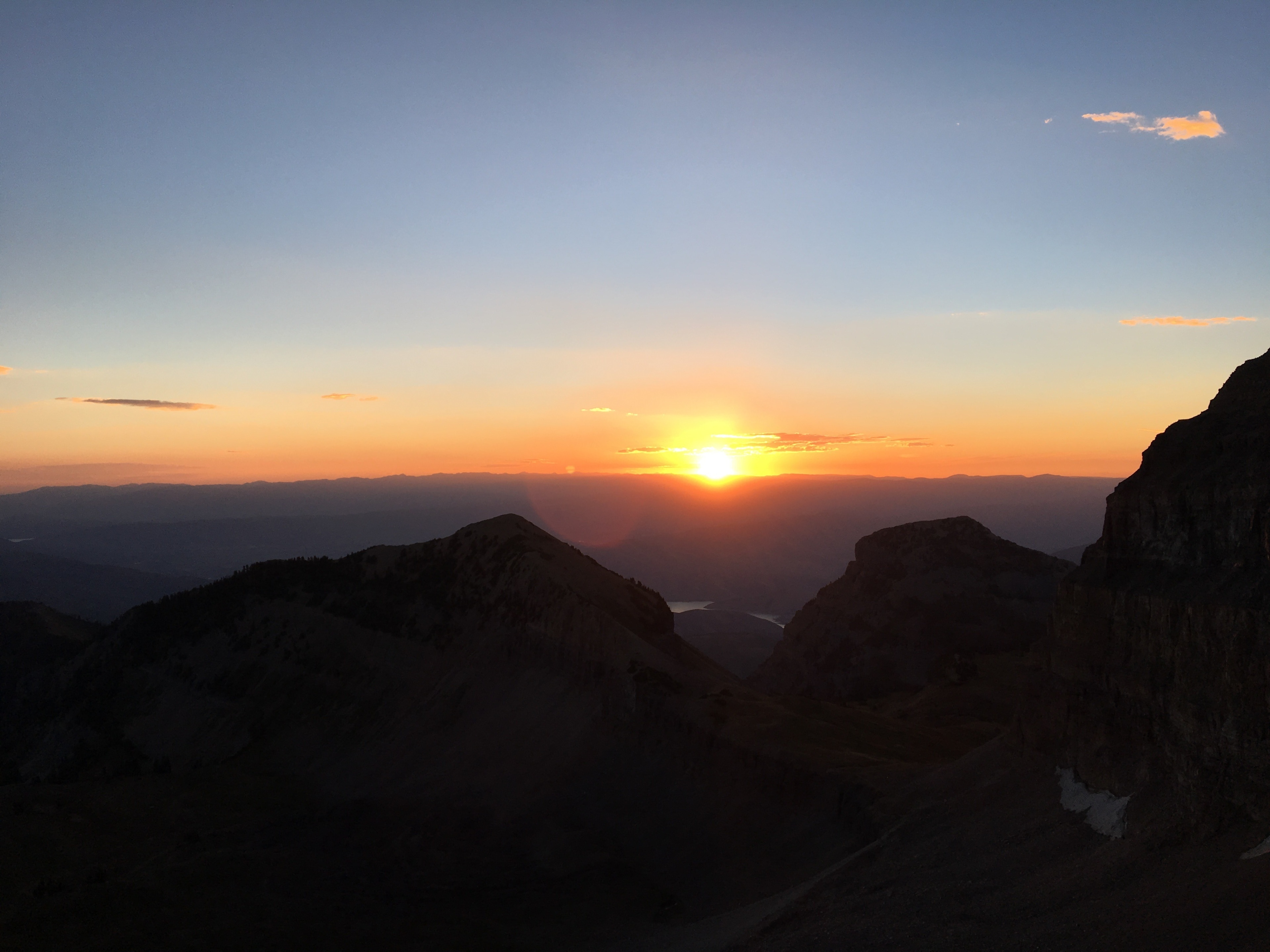 The sunrise from the summit of Mount Timpanogos.  It was a long and cold 7 miles to the top but definitely worth it! #Adventure