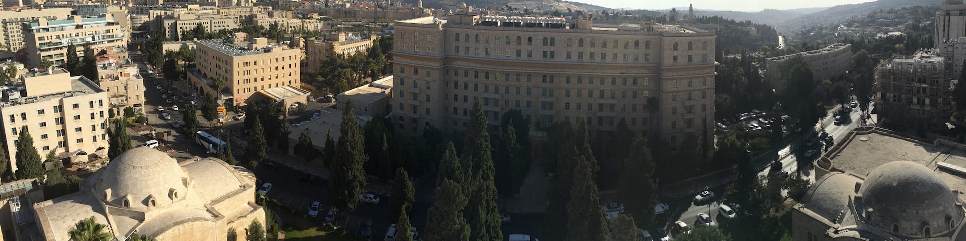 You can access the tower of the #ymca hotel in #Jerusalem. Enjoy the most beautiful view of the city. Unforgettable experience. Just tell the lobby you are hotel guest :) have fun!!!!