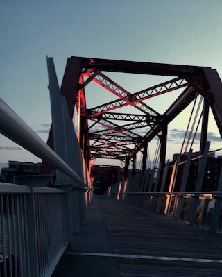 Principle river walk bridge over the Des Moines River