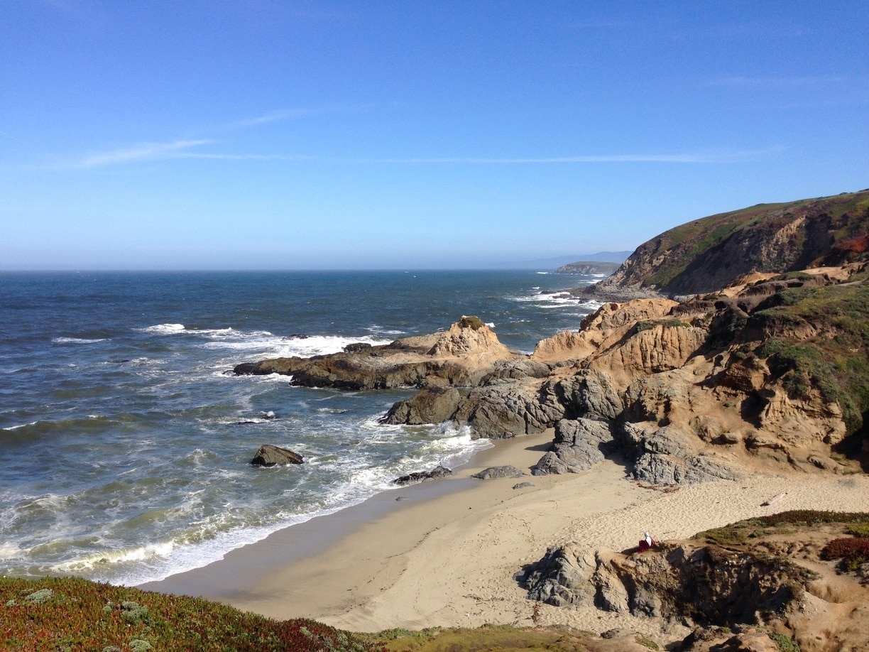View of the Pacific Ocean from the point on the northern side of Bodega Bay.

#BeachBound