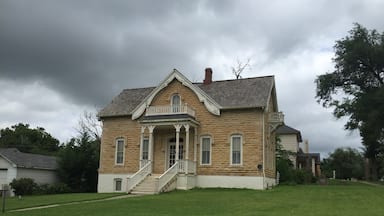 This is the Home of Stone Museum in Dodge City, Kansas.  It stands as it was in 1881 so you can get a view of how the people who owned it lived back in the early days of Dodge City.  It is even said to be haunted!