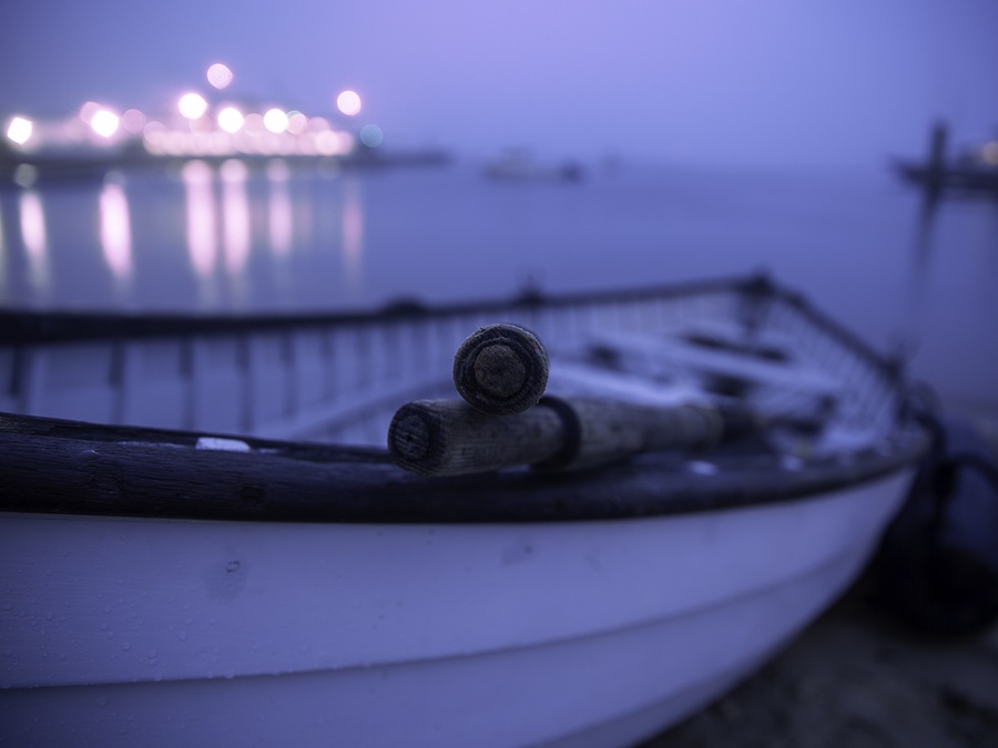 Ferries pass back and forth throughout the day, but their lights dance along the water at night when no one is looking. #adventure