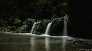 Triple waterfall in Luxembourg