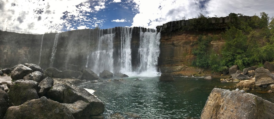 Another closer view of the main waterfall. Taken in April when they say the water is low. Enjoy!!