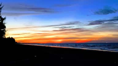 Incredible sunsets at Panaga Club in Kuala Belait. Beach is often empty. 