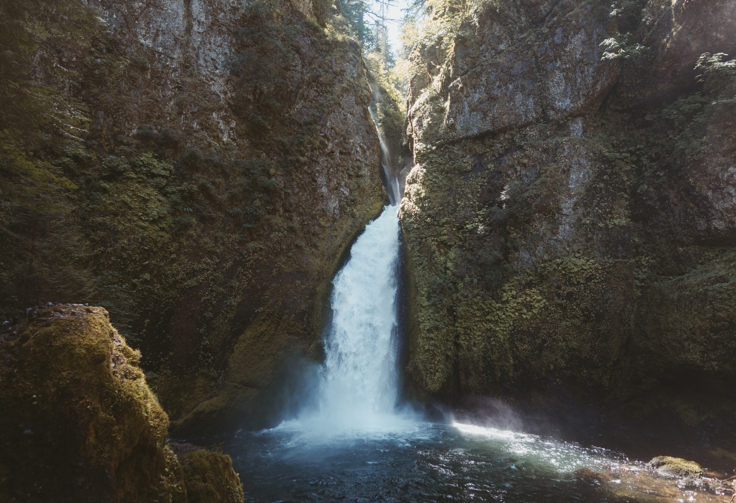 Explore just one of Oregon's many waterfalls.