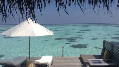 This was the view from the back of our residence at Gili Lankanfushi