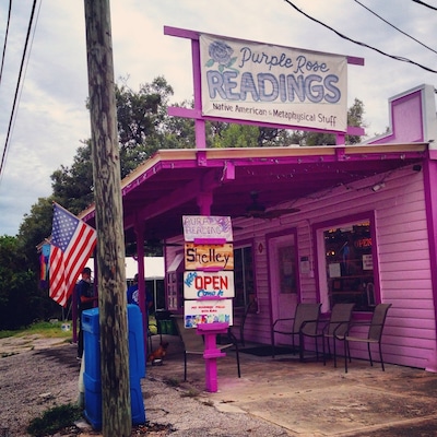 Cassadaga, FL is the psychic and medium capital of the world! Drive through and stop by one of the many places for a reading, check your pet's aura, or purchase some "metaphysical stuff." It's a fun and different way to spend an afternoon.