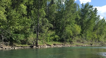 Perfect summer day in Calgary with the beautiful river 