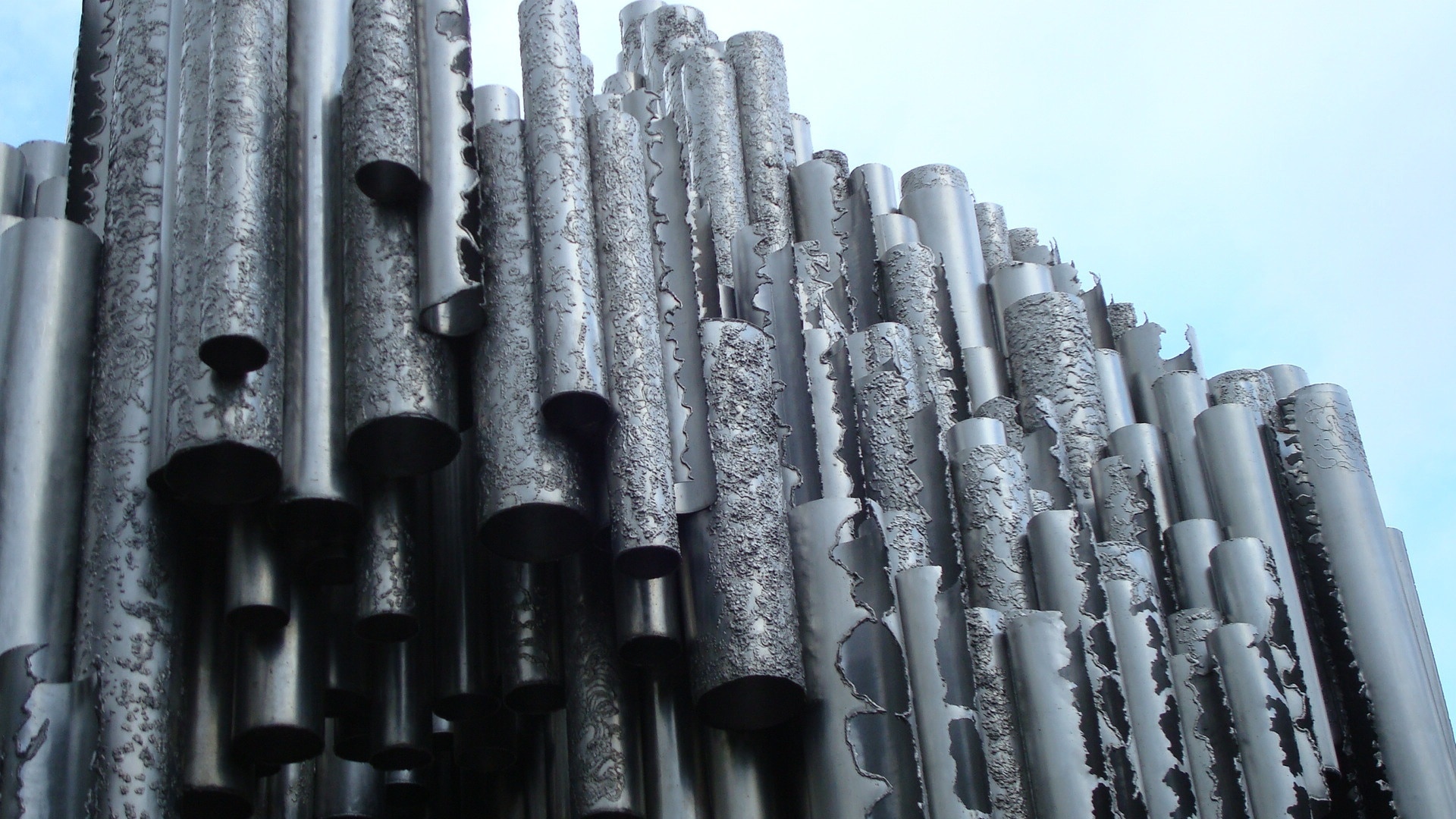 Such a beautiful park with this amazing sculpture to Jean Sibelius.  It resembles a modern view of the pipes of an organ.  If the wind is blowing you get the most wonderful sounds thru the sculpture.