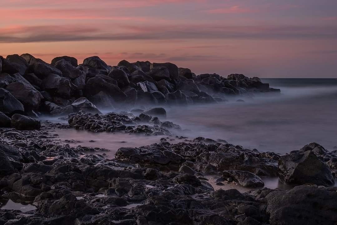 My favourite beach near Bundaberg to photograph rocks and waves