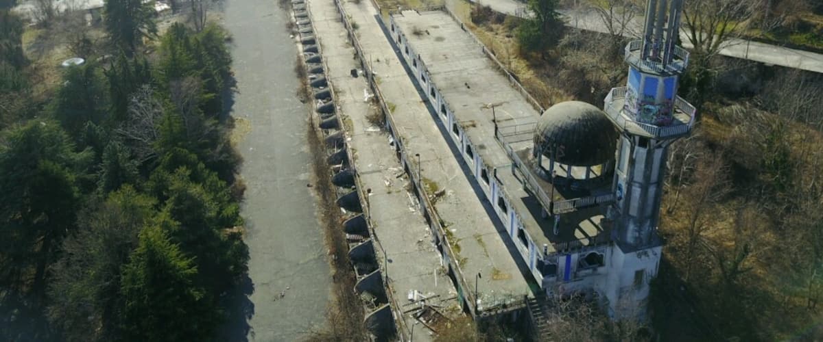 Abandoned resort town in northern Italy.