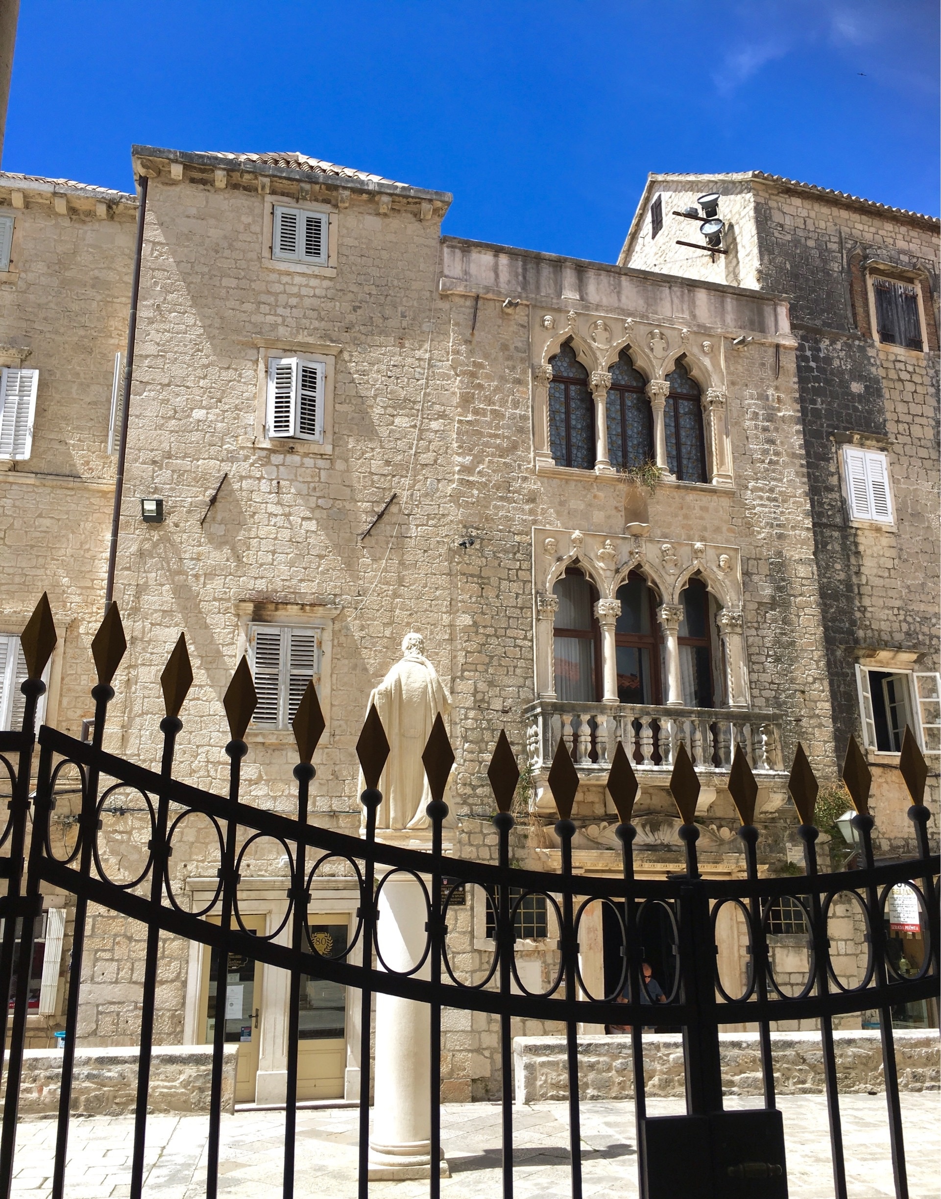 Cipiko Palace in Trogir, opposite the cathedral, was the house of a prominent family during the 15th century.
