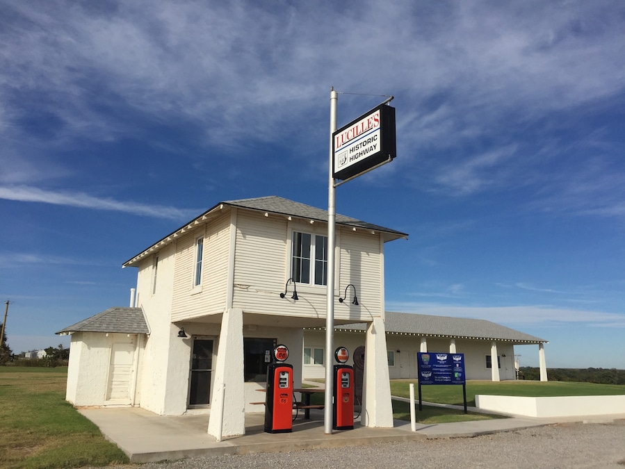 Historic Lucille's on Old Route 66 at Hydro, Oklahoma.