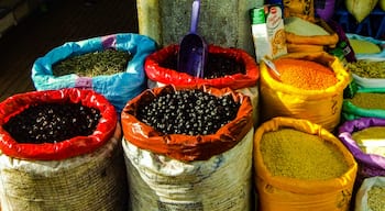 Variety of colourful spice for sale.