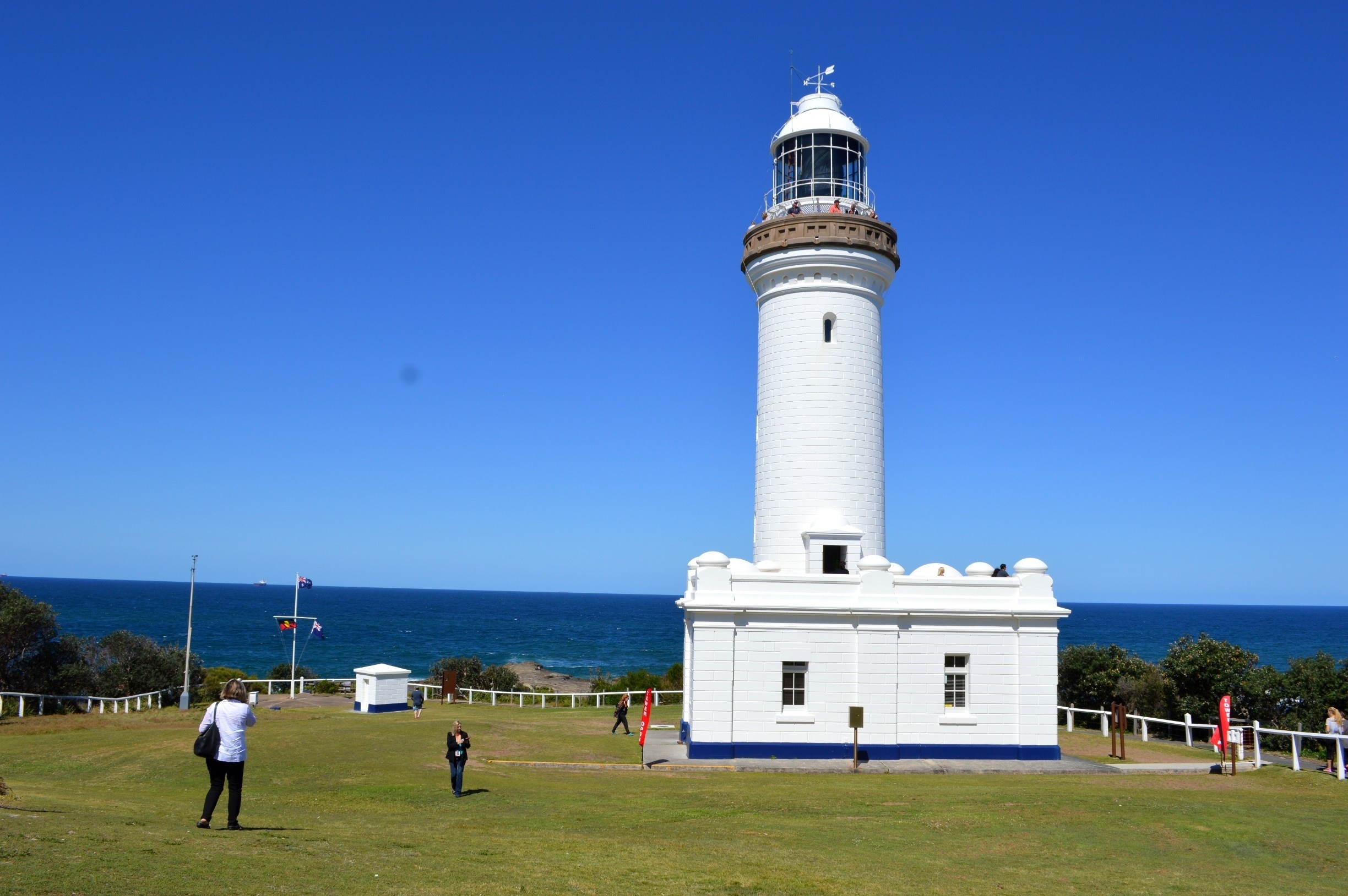 Simply stunning views all the way up and down the coast.  This is a working Lighthouse and offers tours, ghost tours, accommodation in two of the Lighthouse keepers cottages (accommodating 8 in each cottage)  A popular Wedding venue.
