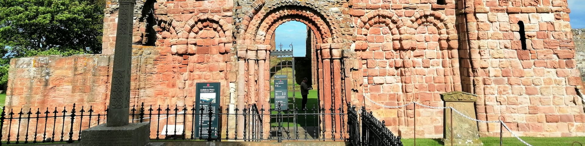 The grounds of Lindisfarne Priory are beautiful (there is a charge to access the inside of the priory).