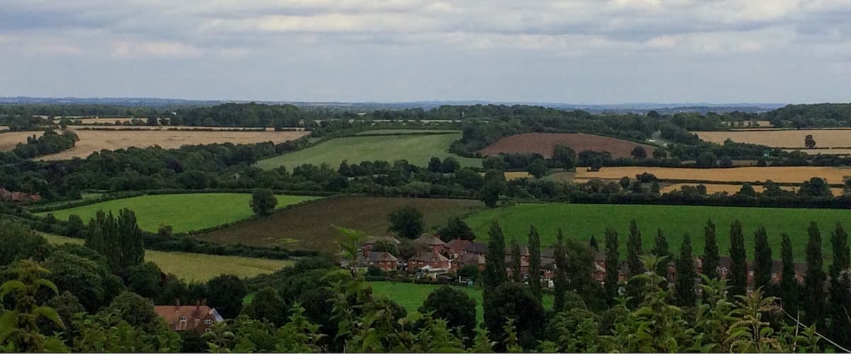 Middle England. View from Breedon On The Hill Priory, Leicestershire. Going to explore this place next Sunday as was a whistle stop today!