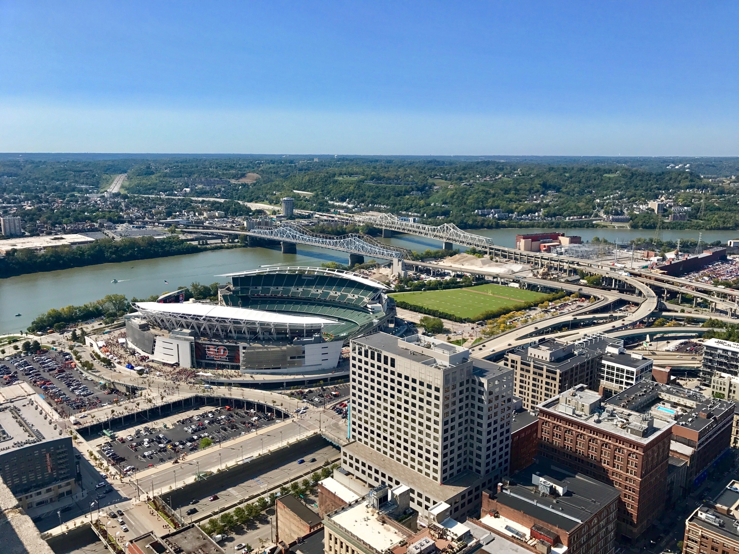 Cincinnati Bengals Paul Brown Stadium Aerial Photo