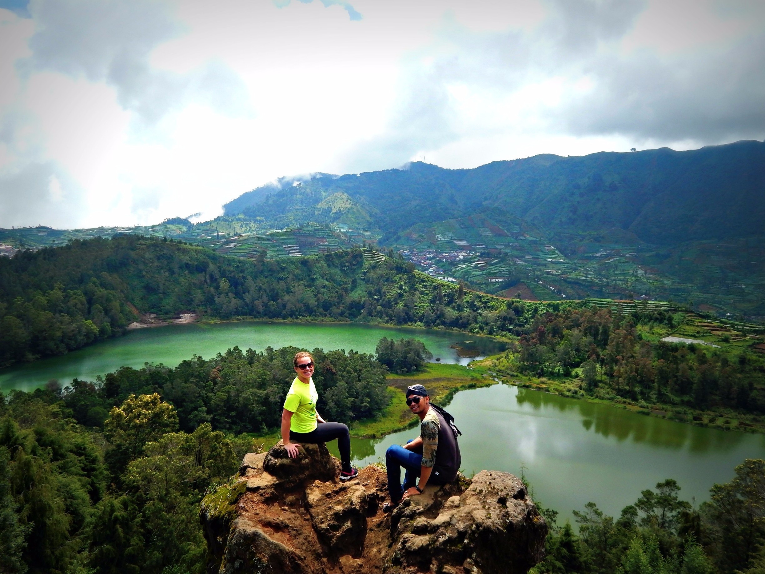 Batu Pandang, Dieng, Indonesia. BEAUTIFUL! Great, easy, hike up, and then lots of picture spots. Free entry. 