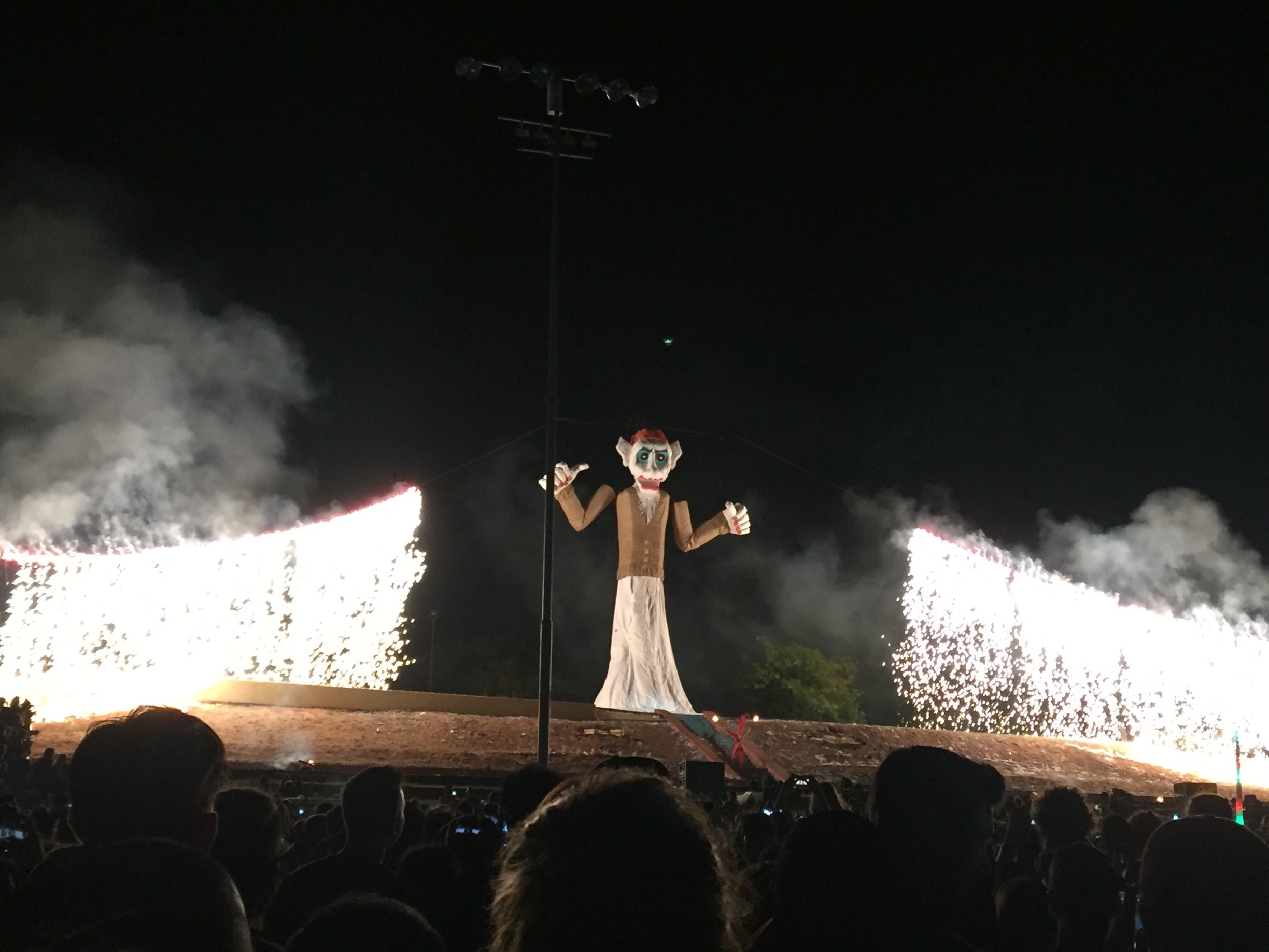 The annual burning of Zozobra (Old Man Gloom) is a lively Santa Fe tradition that includes live music and fireworks along with setting fire to a large paper marionette filled with scrawlings of all the bad that people wish to leave behind. 