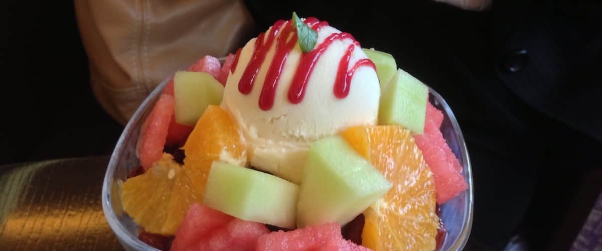 Shaved Ice with sweets