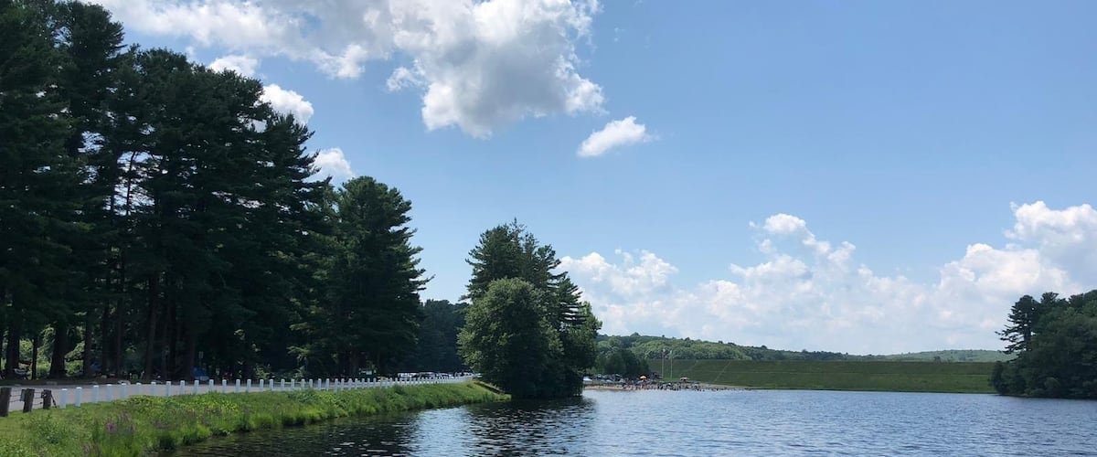 Perfect spot to bbq in the summer with a lake for quick dips nearby